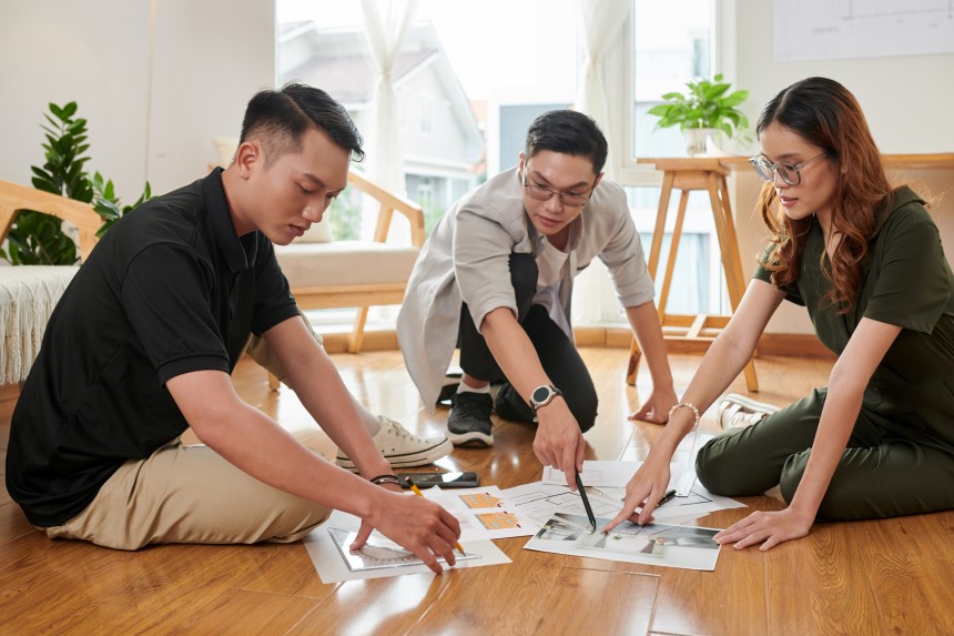 台北/台中木地板公司-設計討論圖