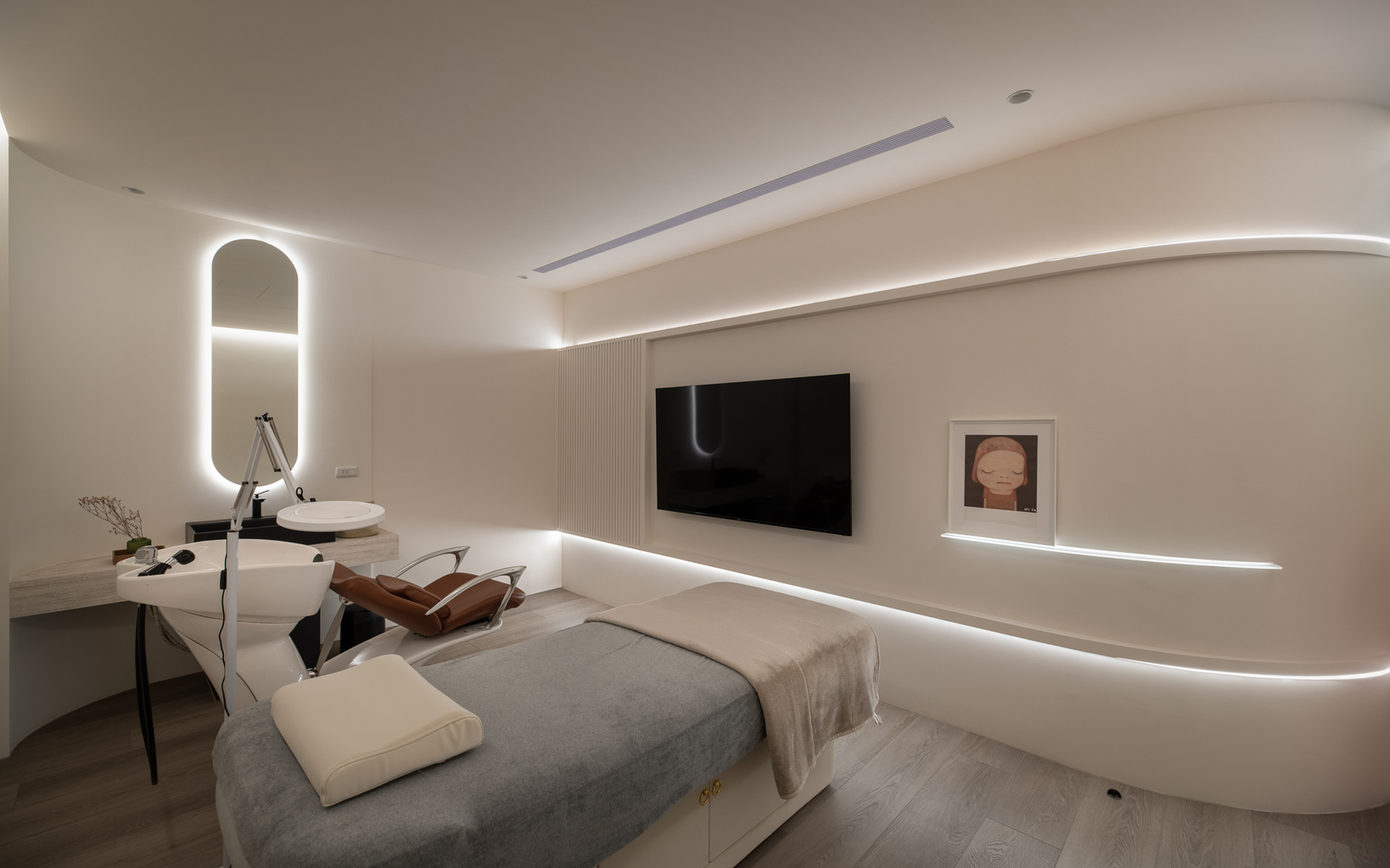 醫療空間木地板－SPC地板 米白色 寶陞