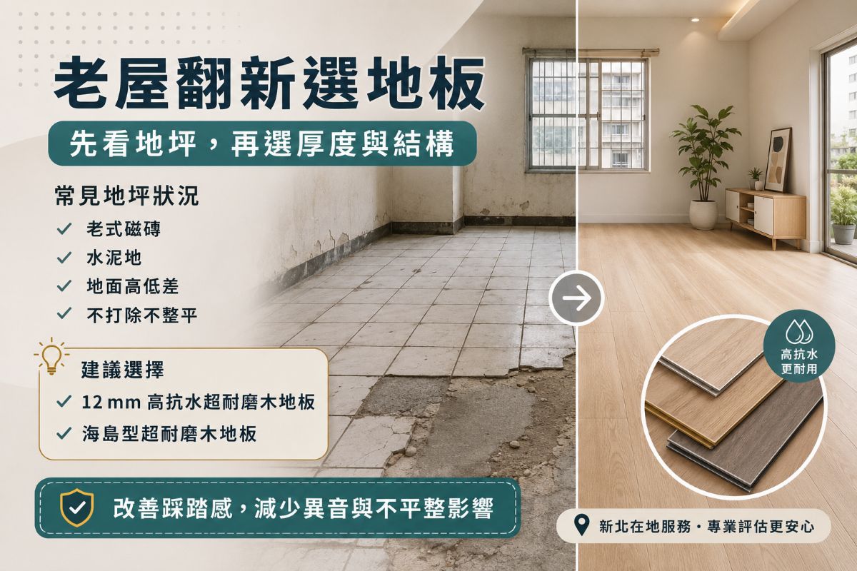老屋翻新選木地板材質重點